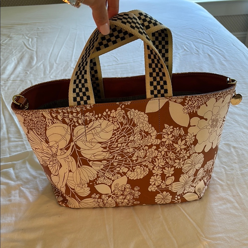 Floral Brown Tote Bag